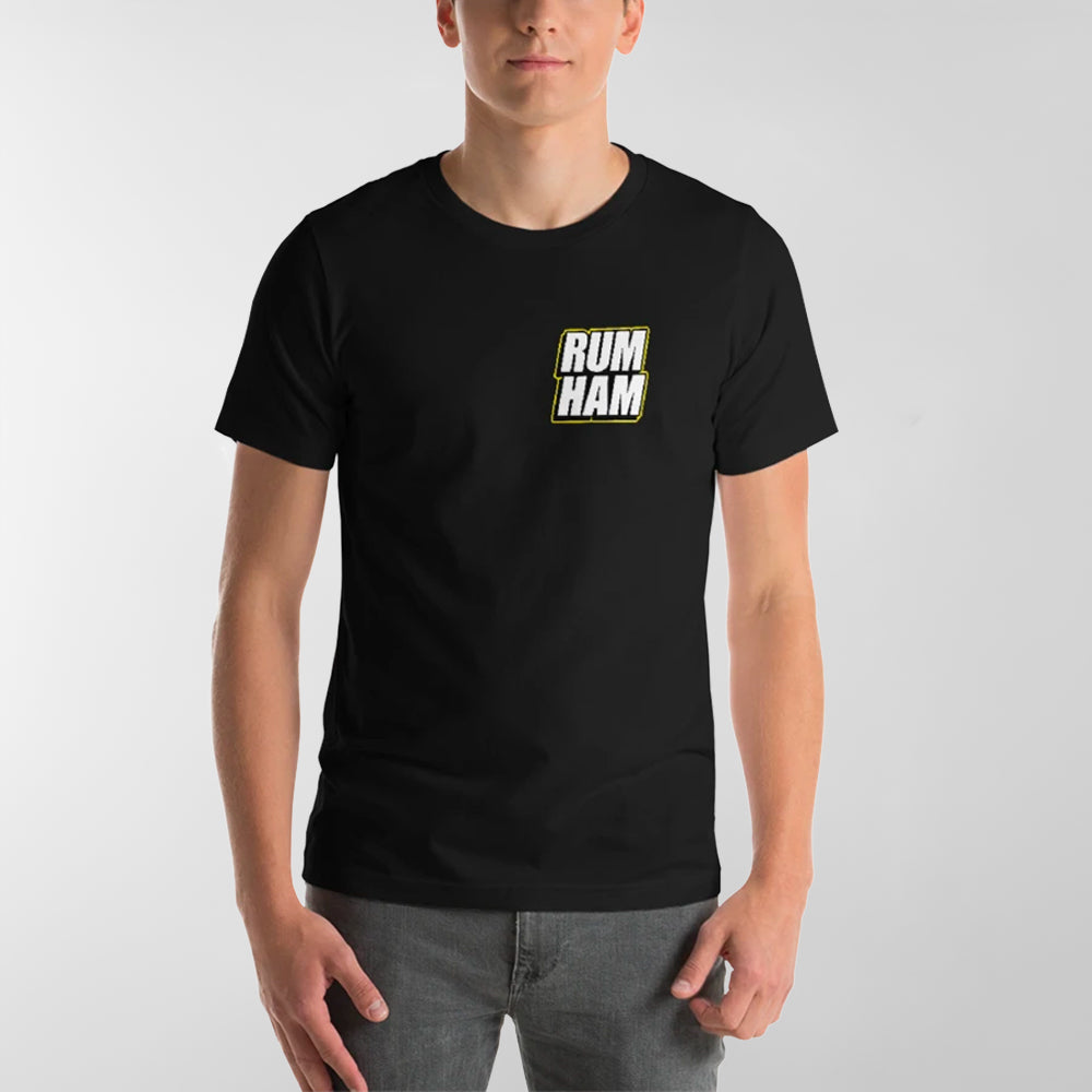 Rum Ham Pixel T-Shirt - Black