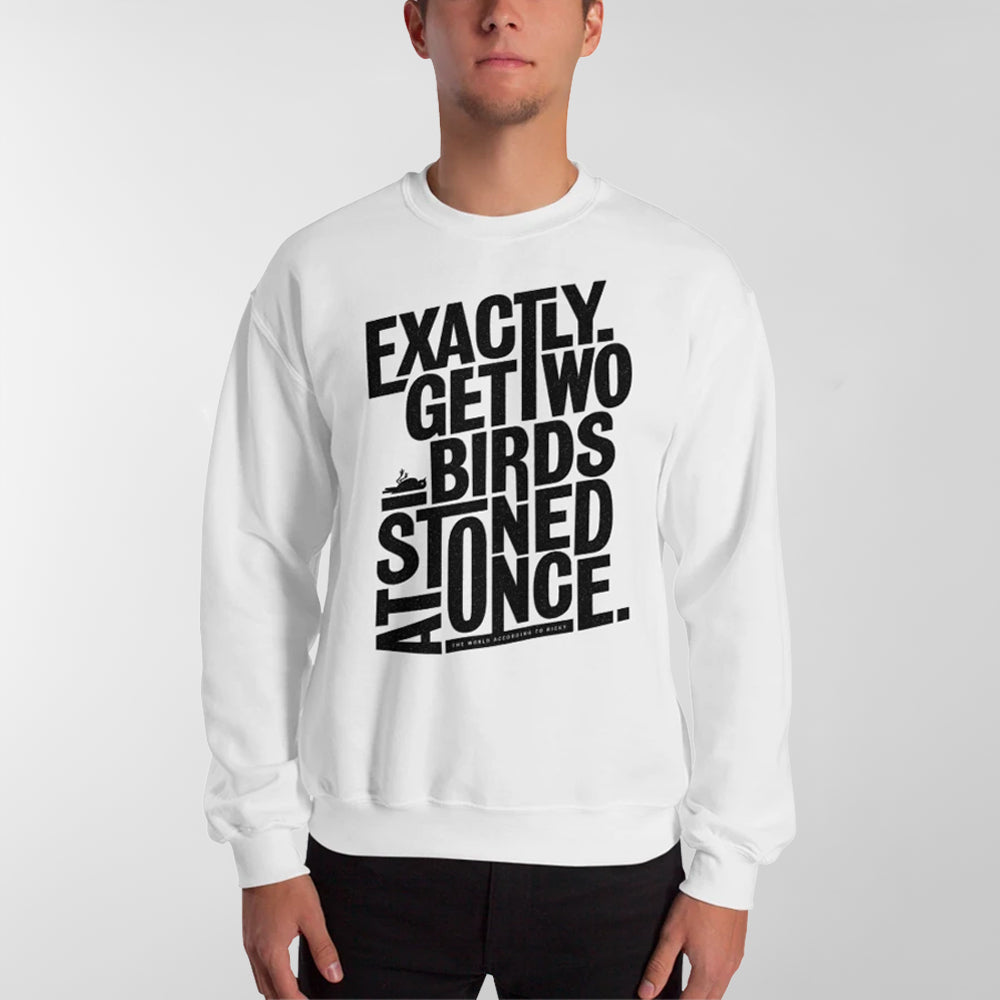 Two Birds Sweatshirt - White