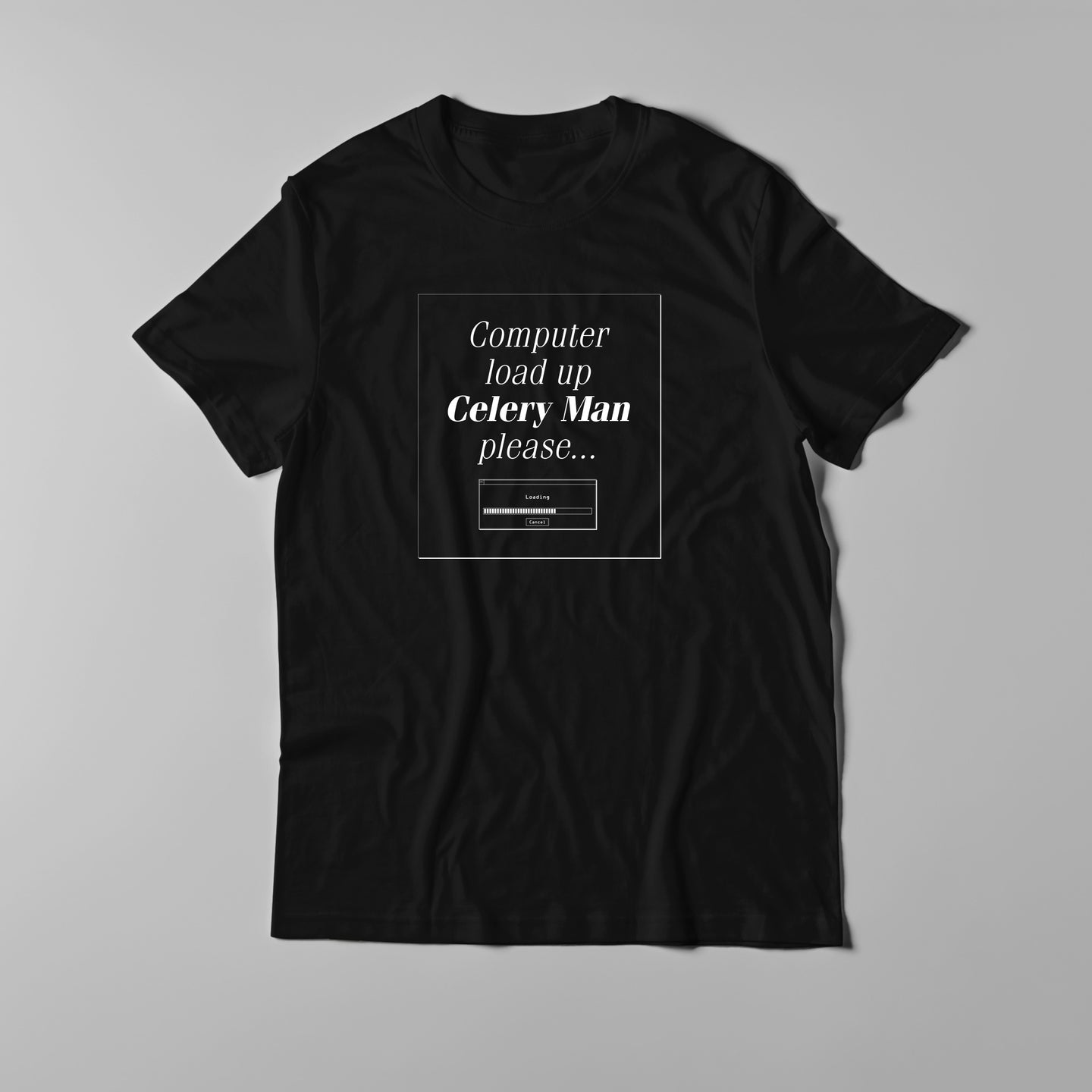 Celery Man T-Shirt - Black