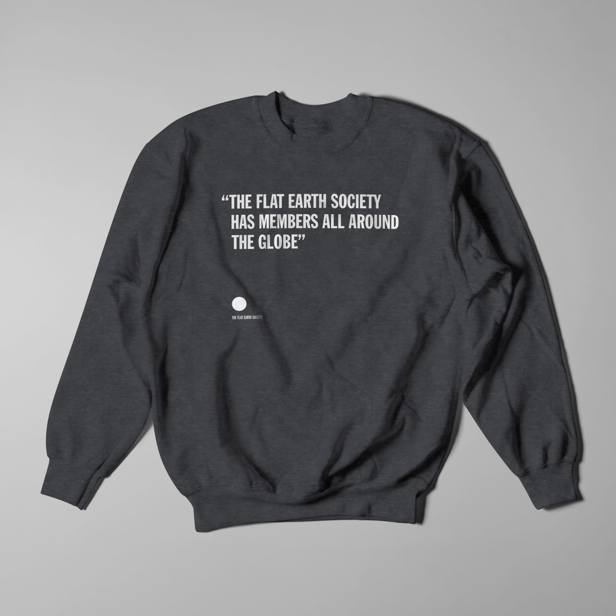 Flat earth Sweatshirt - Deep Heather