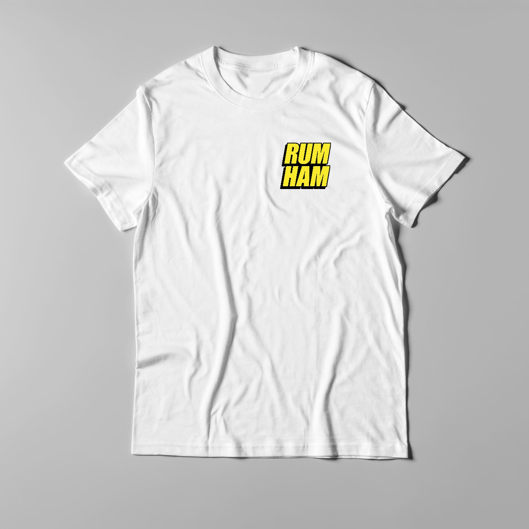 Rum Ham Pixel T-Shirt - White