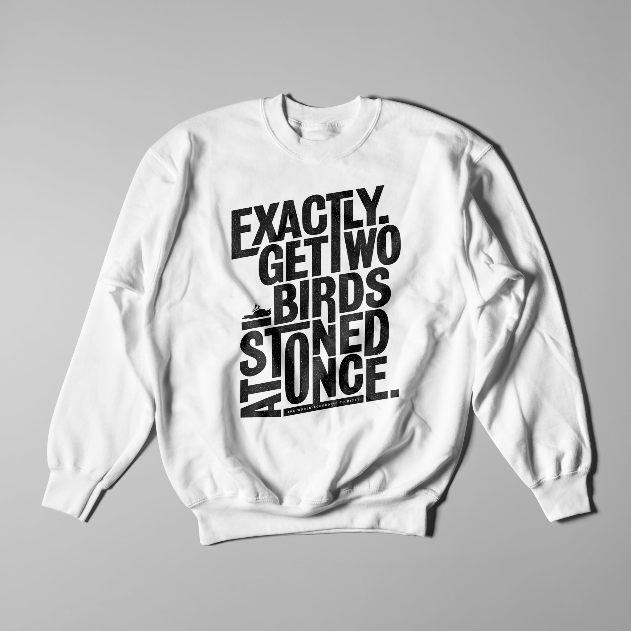 Two Birds Sweatshirt - White