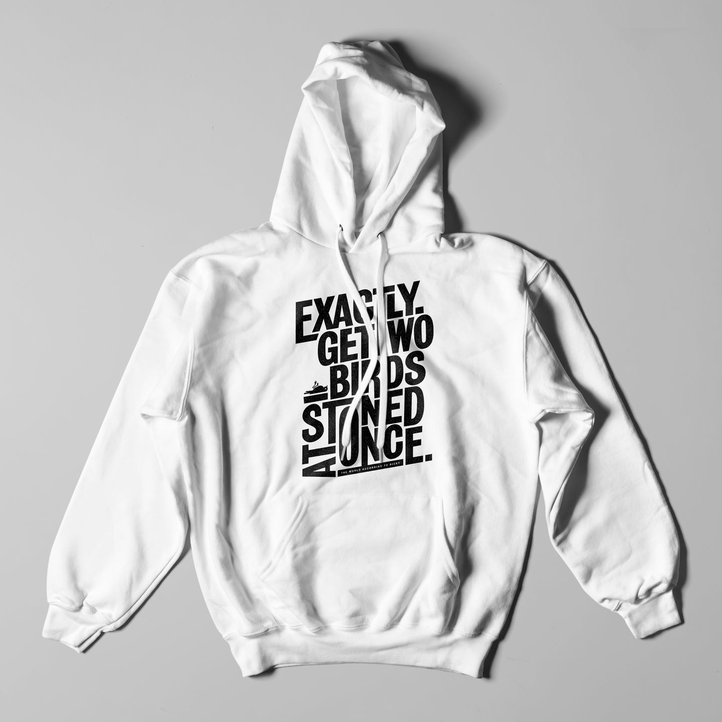 Two Birds Hoodie - White