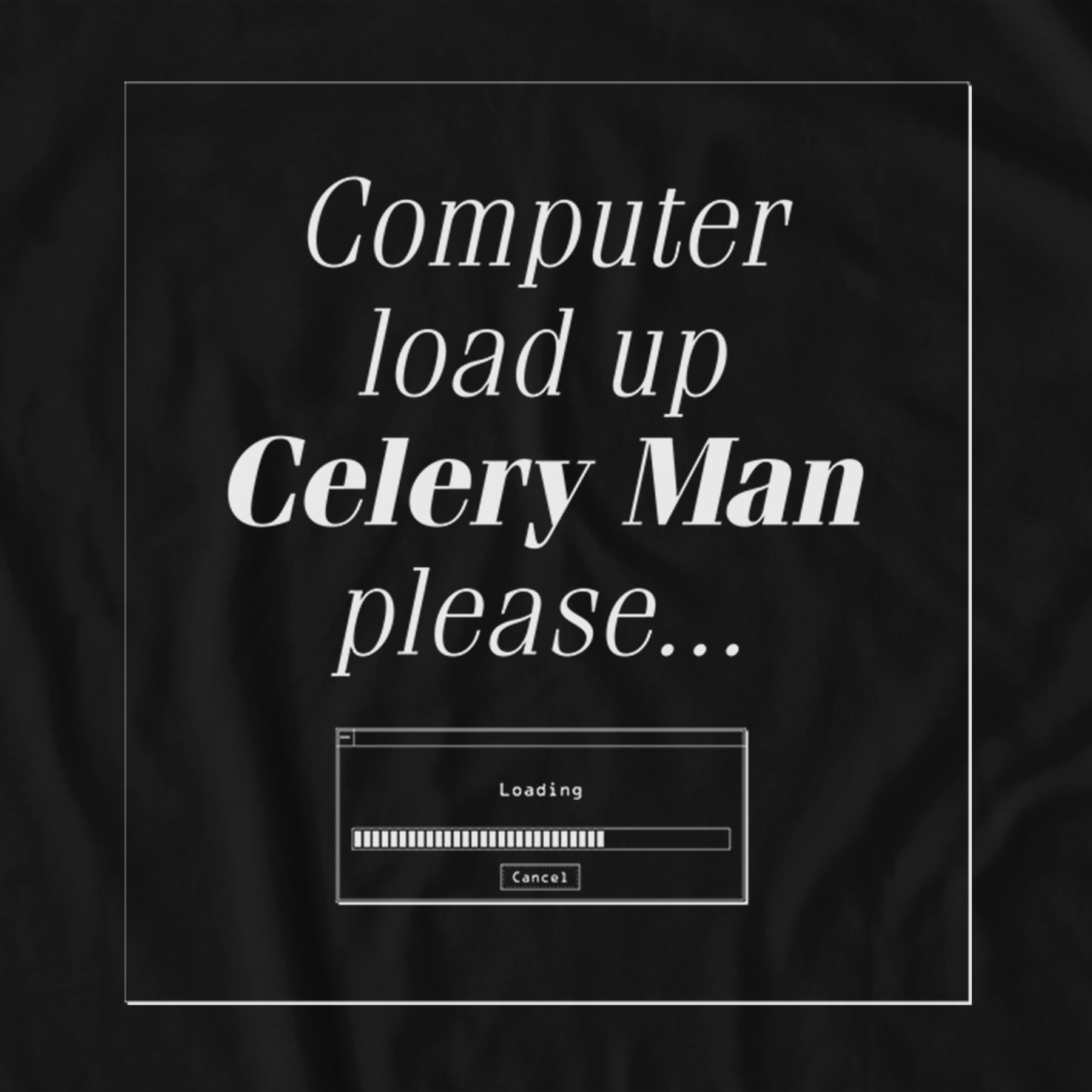 Celery Man Sweatshirt - Black