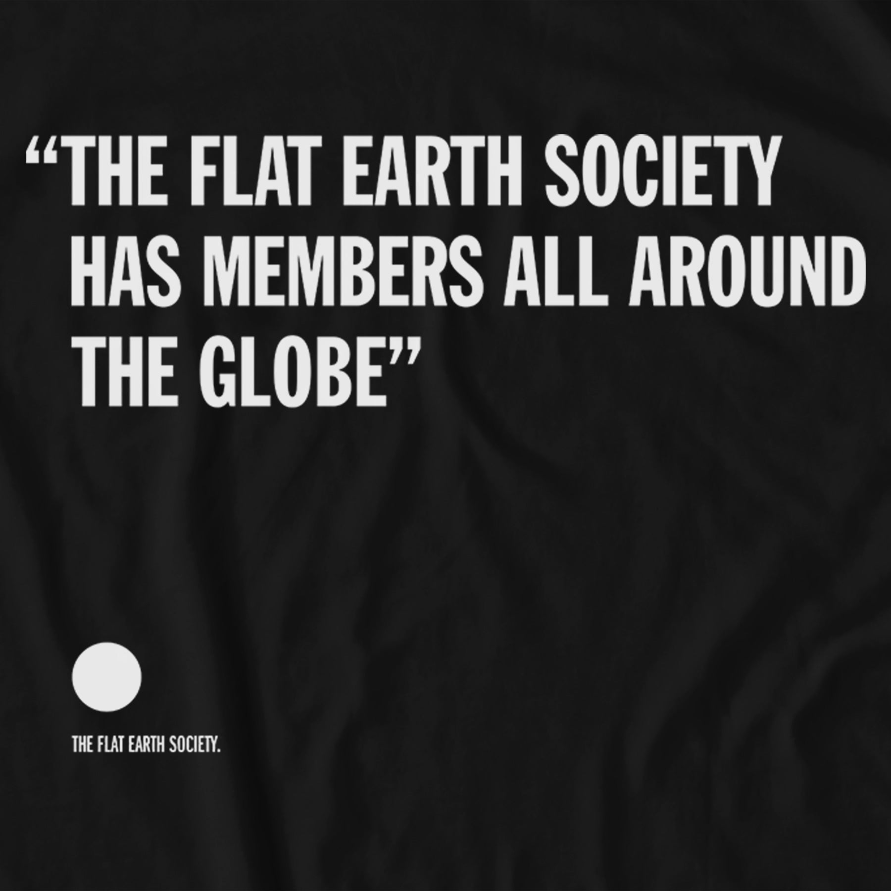Flat Earth Sweatshirt - Black