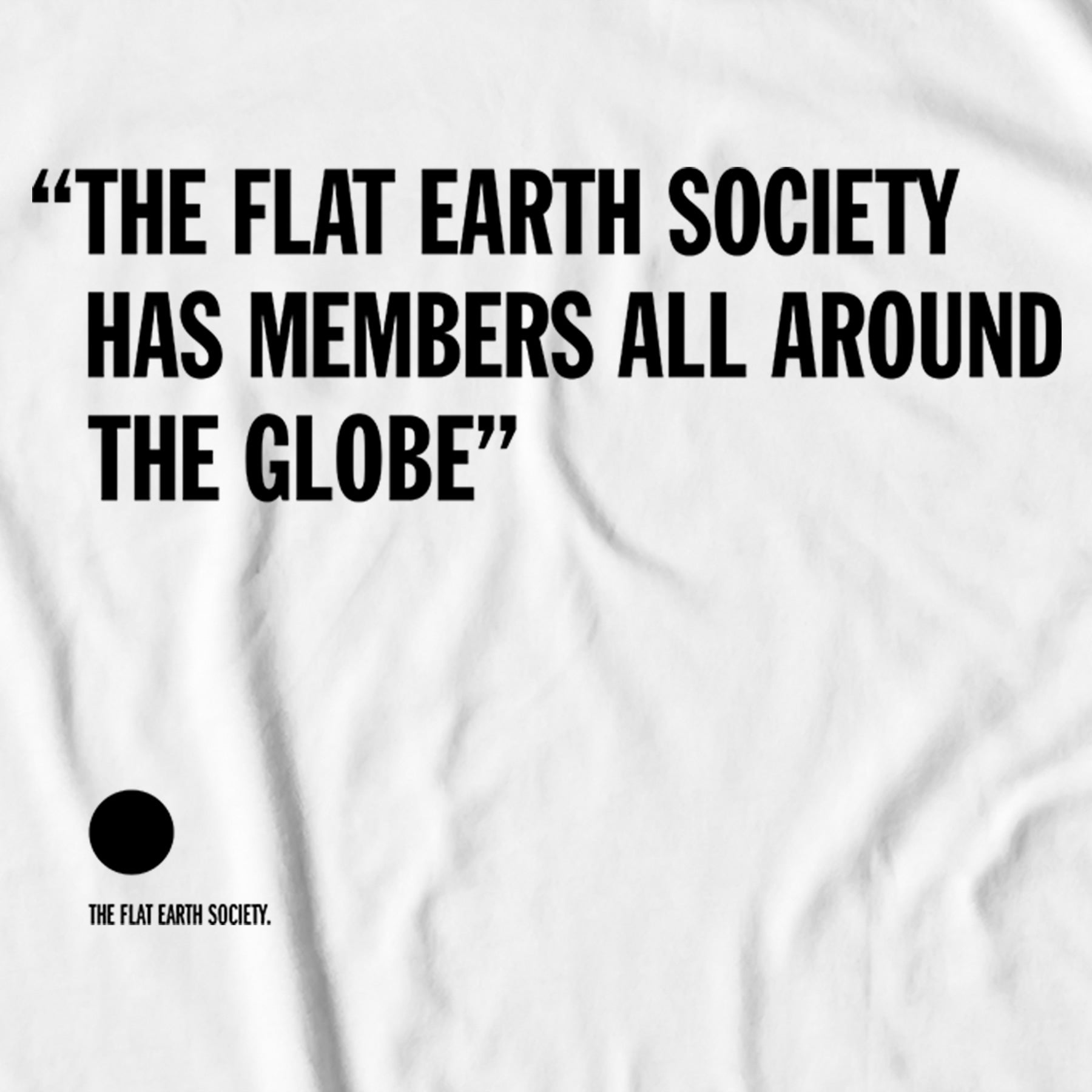 Flat Earth Hoodie - White