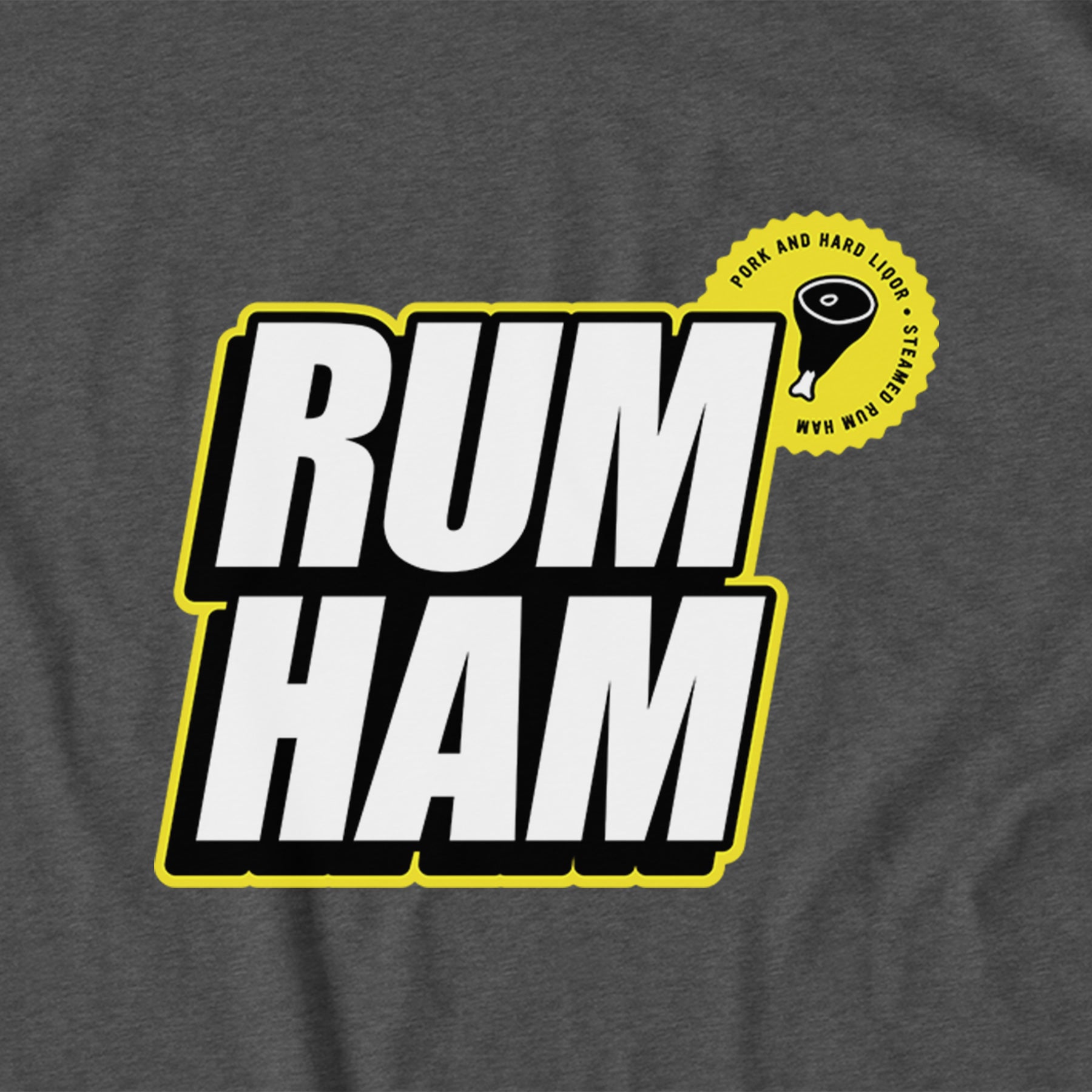 Rum Ham Hoodie - Deep Heather