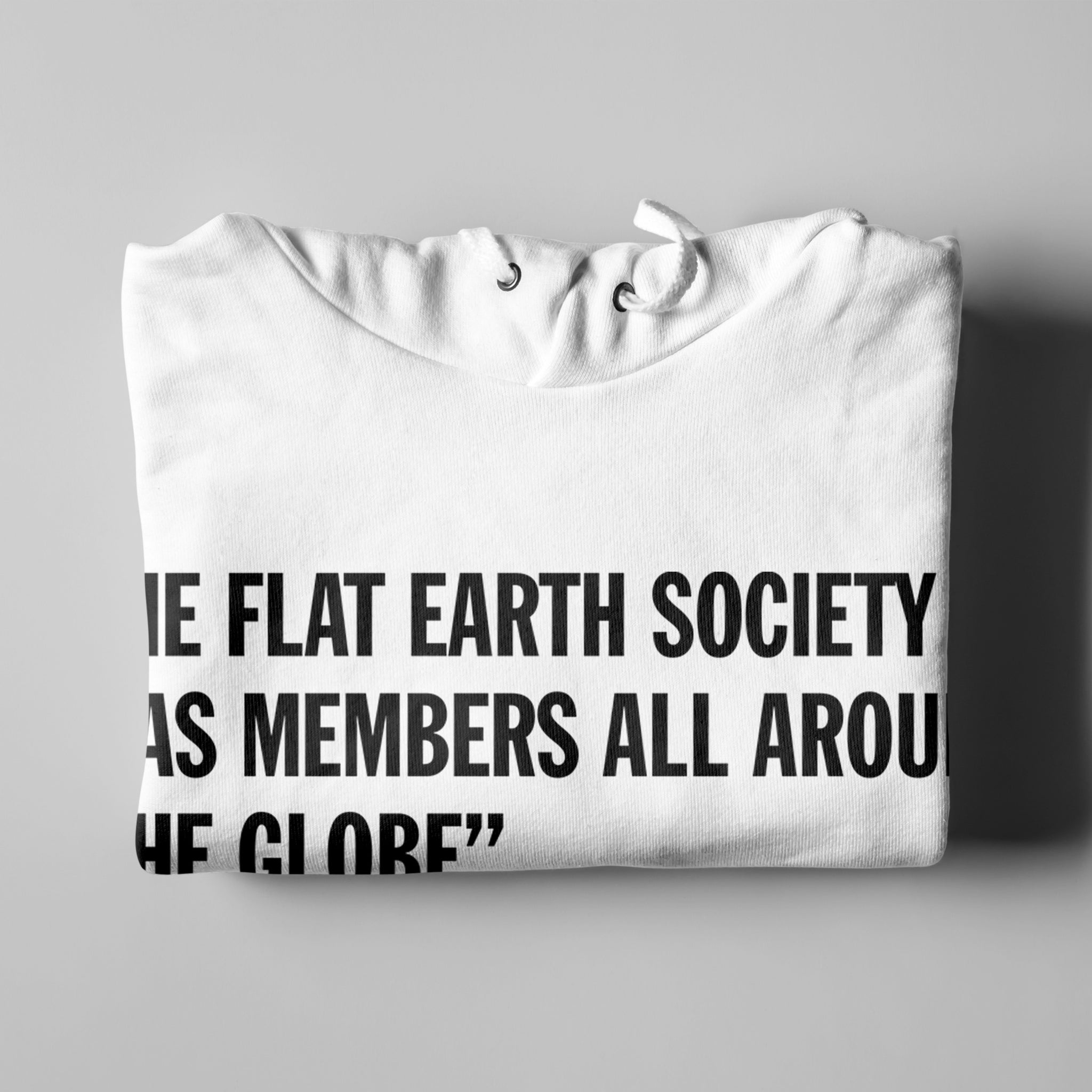 Flat Earth Hoodie - White