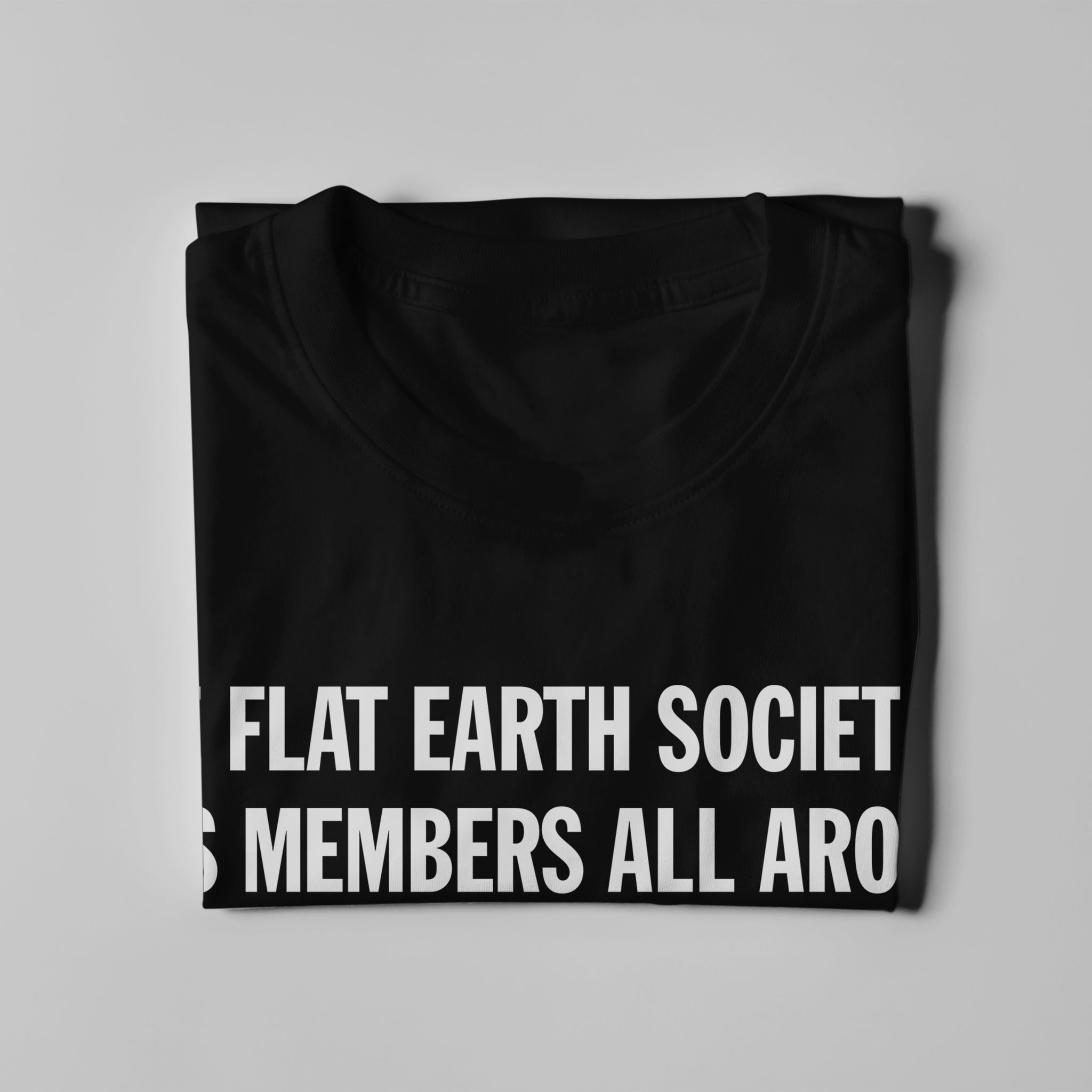 Flat Earth T-Shirt - Black