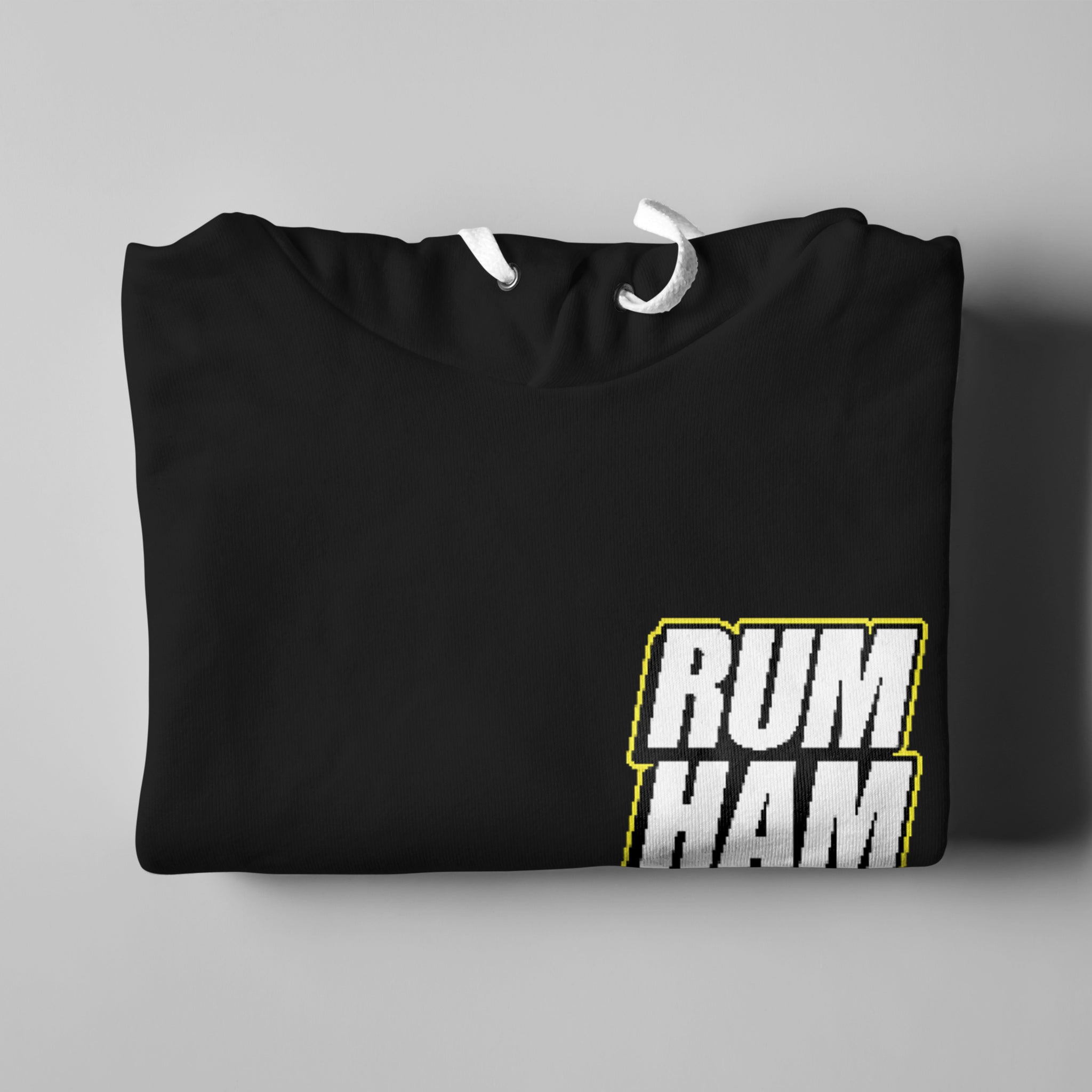 Rum Ham Pixel Hoodie - Black