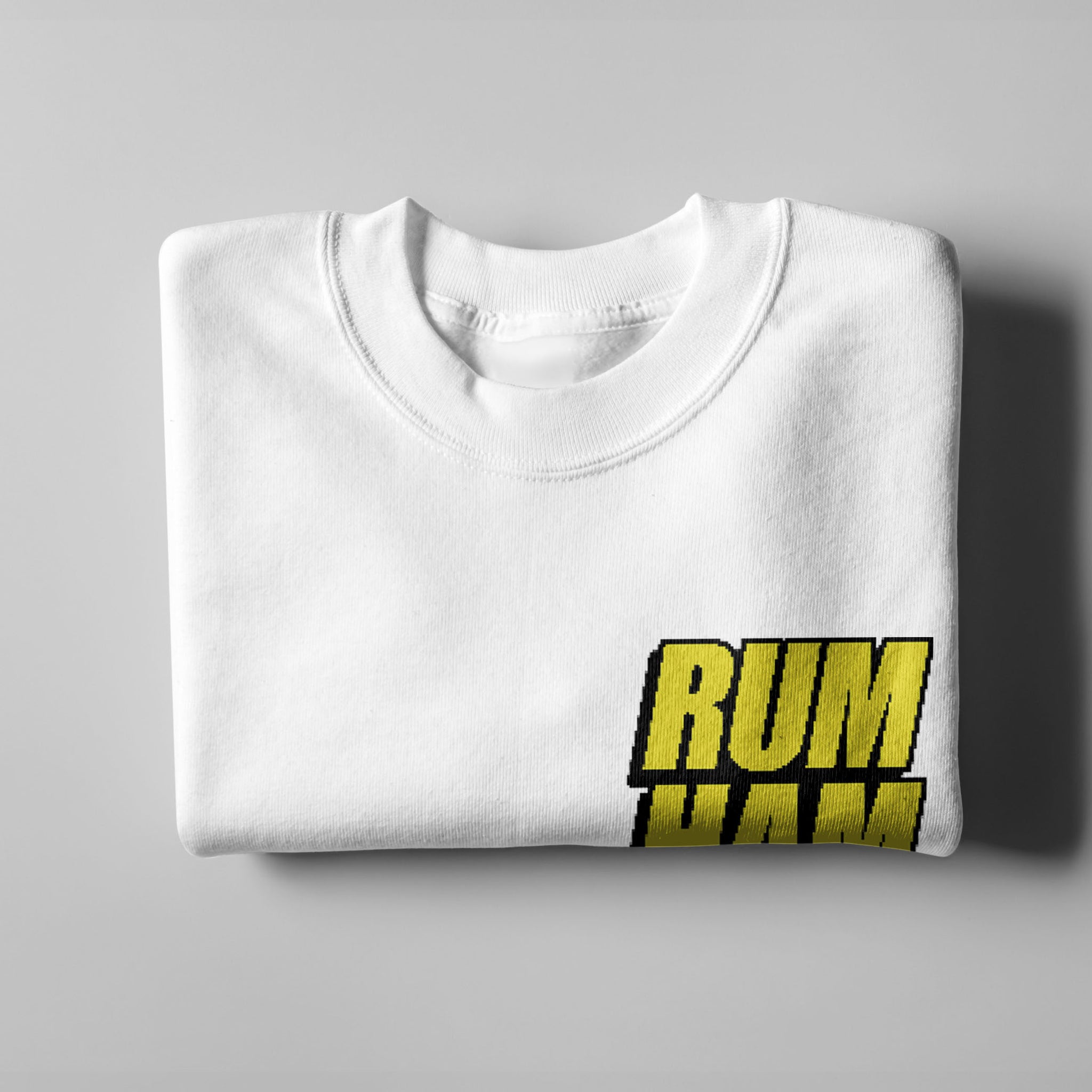 Rum Ham Pixel Sweatshirt - White